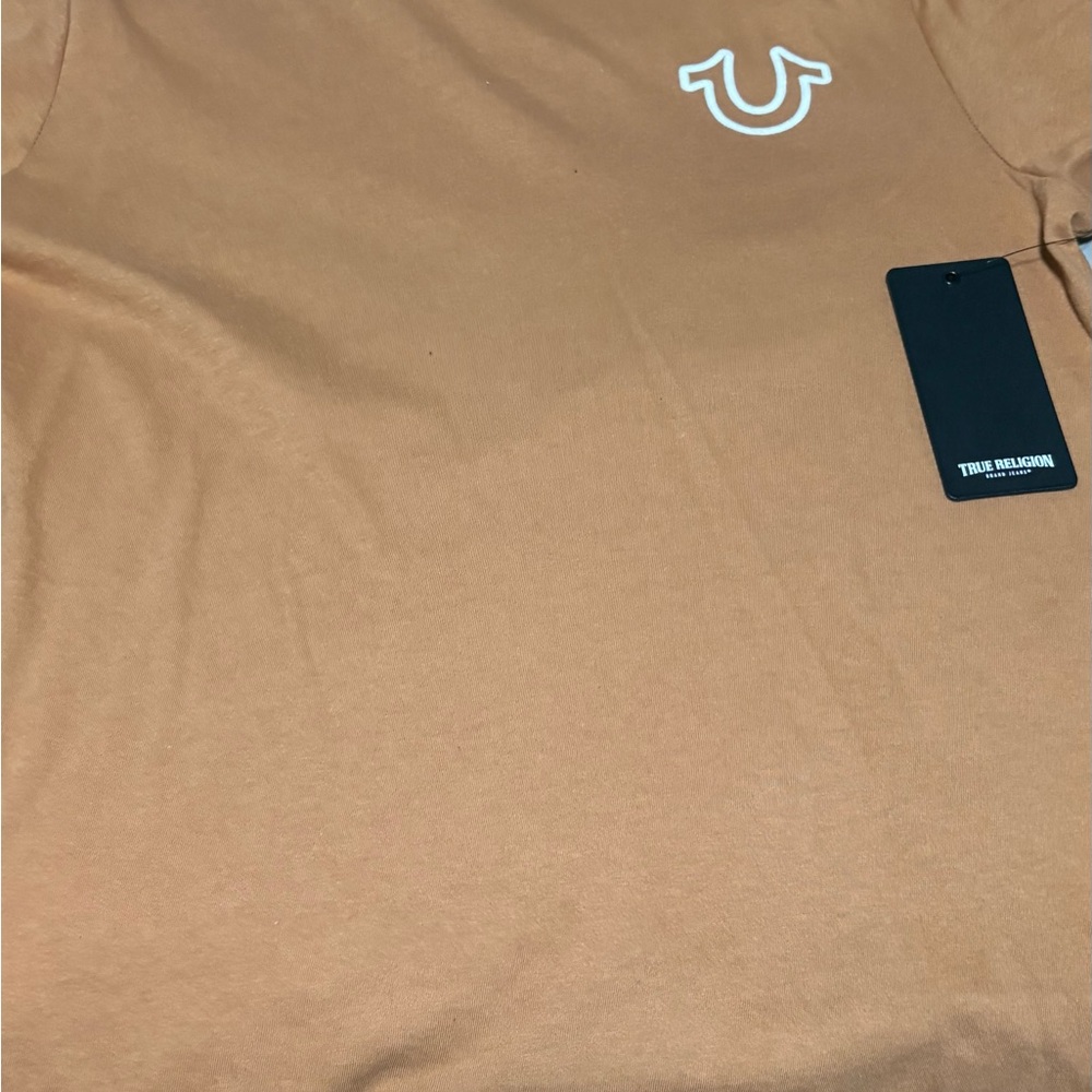 True Religion Men's Brown Short Sleeve Tee